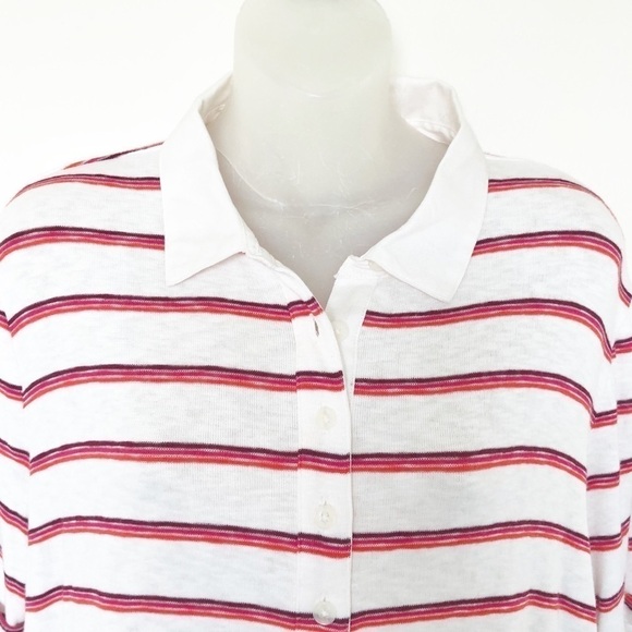 Universal Thread Womens Striped Short Sleeve Top Sz XXL - Picture 3 of 8